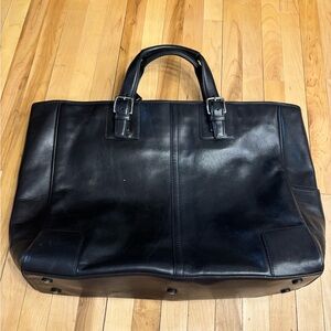 Black Leather Coach Bag